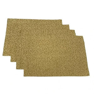 Table Placemats Vine Pattern Rectangular Golden Brown Holiday Decor